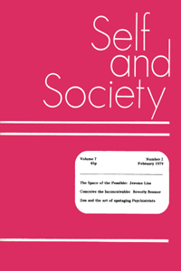 Cover image for Self & Society, Volume 7, Issue 2, 1979
