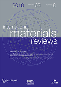Cover image for International Materials Reviews, Volume 63, Issue 8, 2018