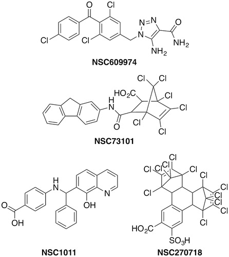 Figure 12. Selected examples of Rce1 inhibitors identified in a medium throughput screen.