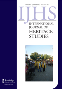 Cover image for International Journal of Heritage Studies, Volume 23, Issue 7, 2017
