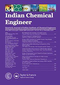 Cover image for Indian Chemical Engineer, Volume 60, Issue 4, 2018