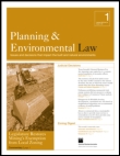 Cover image for Planning & Environmental Law, Volume 64, Issue 6, 2012