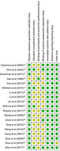 Figure 3 Risk of bias summary.