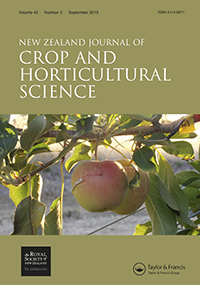 Cover image for New Zealand Journal of Crop and Horticultural Science, Volume 43, Issue 3, 2015