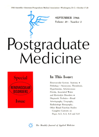 Cover image for Postgraduate Medicine, Volume 40, Issue 3, 1966