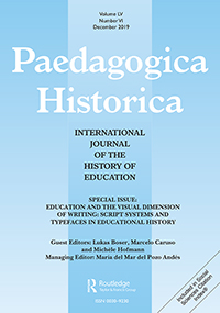 Cover image for Paedagogica Historica, Volume 55, Issue 6, 2019