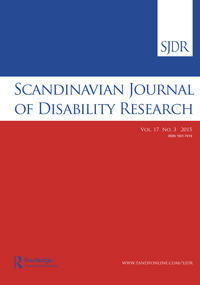 Cover image for Scandinavian Journal of Disability Research, Volume 17, Issue 3, 2015