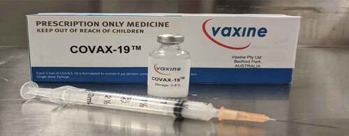 Figure 4. Covax-19™ is an Australian-designed COVID-19 vaccine modelled by AI-based technologies (Flinders University, Citation2020)