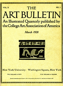 Cover image for The Art Bulletin, Volume 10, Issue 3, 1928