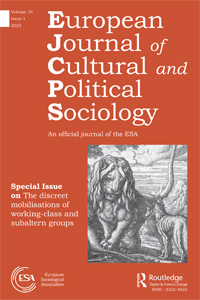 Cover image for European Journal of Cultural and Political Sociology, Volume 10, Issue 1, 2023
