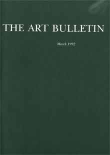 Cover image for The Art Bulletin, Volume 74, Issue 1, 1992