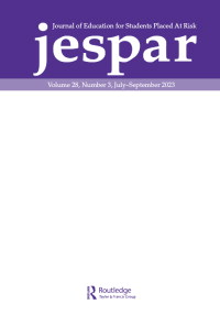 Cover image for Journal of Education for Students Placed at Risk (JESPAR), Volume 28, Issue 3, 2023