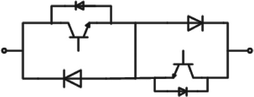 Figure 2. Common-emitter configured bidirectional power flow switch.