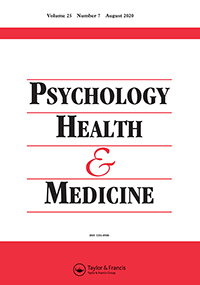Cover image for Psychology, Health & Medicine, Volume 25, Issue 7, 2020