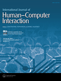 Cover image for International Journal of Human–Computer Interaction, Volume 34, Issue 5, 2018