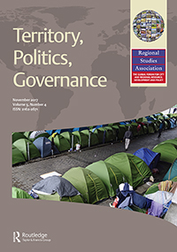 Cover image for Territory, Politics, Governance, Volume 5, Issue 4, 2017