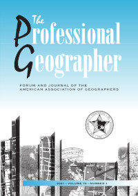 Cover image for The Professional Geographer, Volume 73, Issue 1, 2021