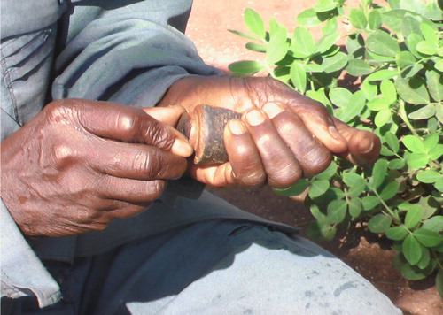 Figure 5.  A rubbing wood oracle.