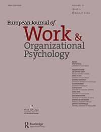 Cover image for European Journal of Work and Organizational Psychology, Volume 27, Issue 1, 2018