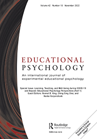 Cover image for Educational Psychology, Volume 42, Issue 10, 2022