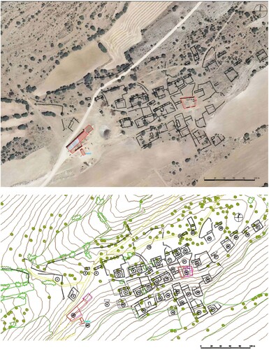 Figure 6. Orthophoto and plan of the La Graja site. Source: authors.