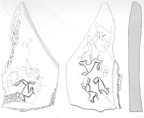 Figure 13. Bone motif piece (sf6982) from Coppergate, York (courtesy York Archaeological Trust).