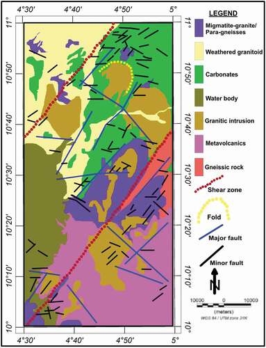 Figure 16. Geophysical classification map