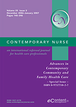 Cover image for Contemporary Nurse, Volume 23, Issue 2, 2007
