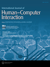 Cover image for International Journal of Human–Computer Interaction, Volume 37, Issue 7, 2021