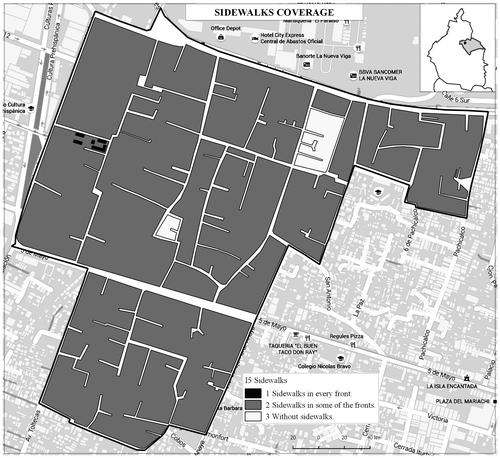 Figure 7. Sidewalks coverage.