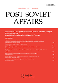 Cover image for Post-Soviet Affairs, Volume 40, Issue 4, 2024