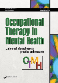 Cover image for Occupational Therapy in Mental Health, Volume 39, Issue 2, 2023