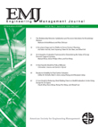 Cover image for Engineering Management Journal, Volume 26, Issue 2, 2014