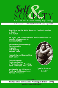 Cover image for Self & Society, Volume 34, Issue 1, 2006