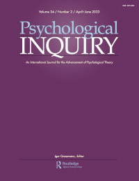 Cover image for Psychological Inquiry, Volume 34, Issue 2, 2023