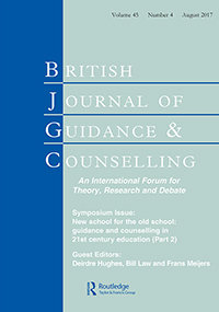 Cover image for British Journal of Guidance & Counselling, Volume 45, Issue 4, 2017