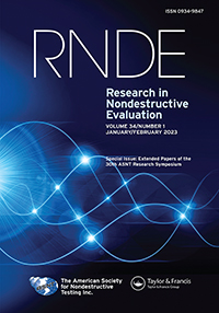 Cover image for Research in Nondestructive Evaluation, Volume 34, Issue 1, 2023