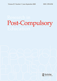 Cover image for Research in Post-Compulsory Education, Volume 25, Issue 3, 2020