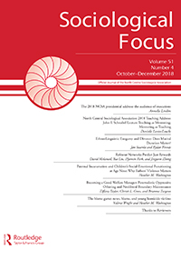 Cover image for Sociological Focus, Volume 51, Issue 4, 2018