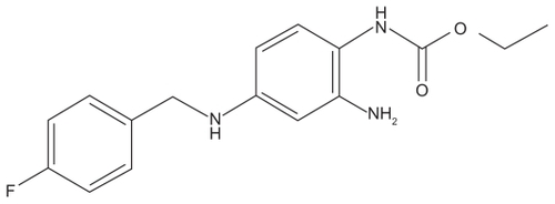 Figure 1 Chemical structure of ezogabine.