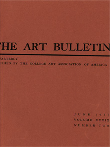 Cover image for The Art Bulletin, Volume 39, Issue 2, 1957