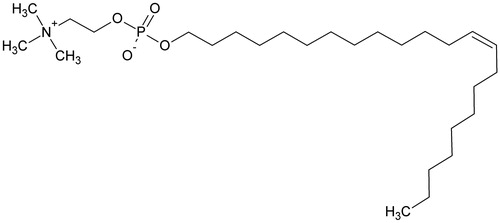 Figure 1. Chemical structure of erucylphosphocholine.
