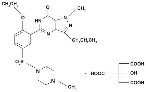 Figure 1 Chemical structure of sildenafil citrate.