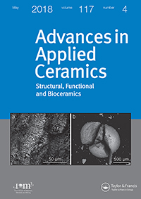 Cover image for Advances in Applied Ceramics, Volume 117, Issue 4, 2018