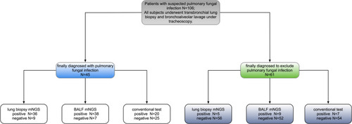 Figure 1 Methods used to diagnose pulmonary fungal infections.