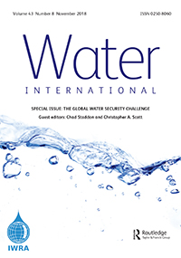 Cover image for Water International, Volume 43, Issue 8, 2018