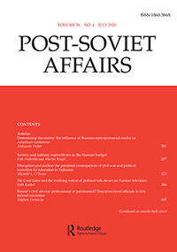 Cover image for Post-Soviet Affairs, Volume 36, Issue 4, 2020