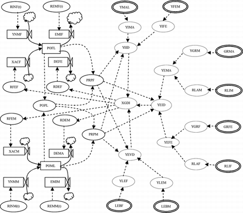 FIGURE 1 Forrester's diagram (simplified).