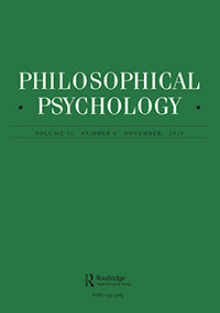 Cover image for Philosophical Psychology, Volume 31, Issue 8, 2018