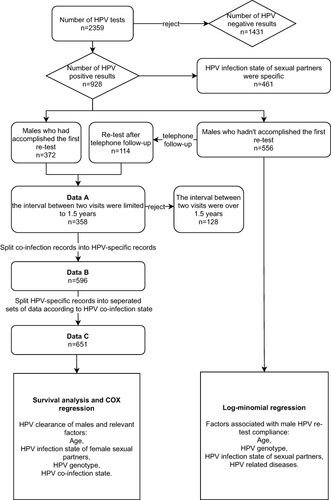 Figure 1 Flow chat of data processing and analysis.